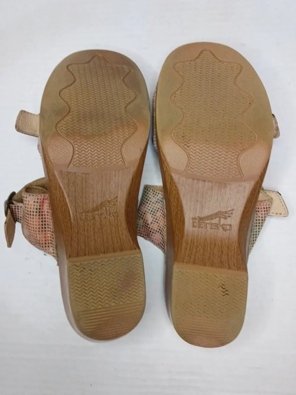 Dansko Sophie Stained Glass Metallic Wedge Sandals US Women's Size 9.5/ EU 40